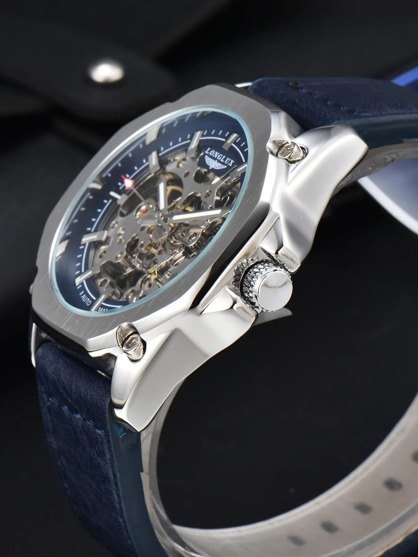 Relógio Masculino - Leather Tourbillon